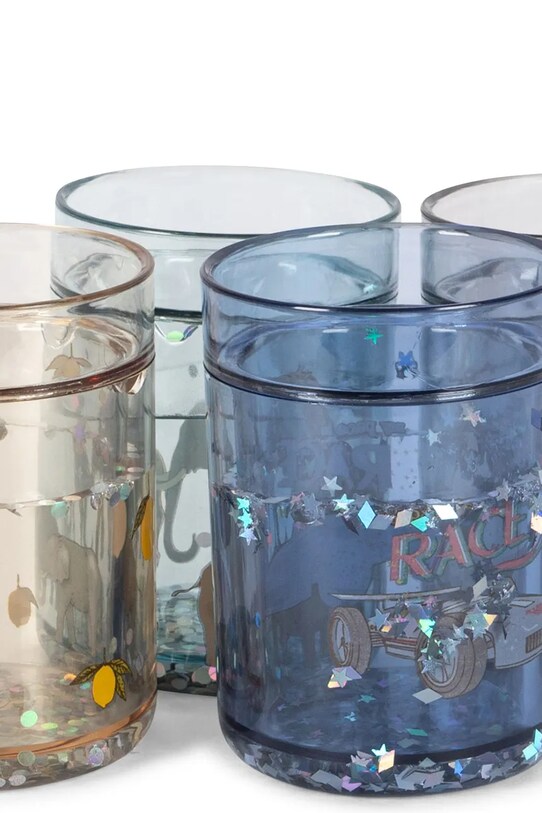 Набор кружек Konges Sløjd 4 PACK GLITTER CUPS 4 шт KS103196 голубой SS25