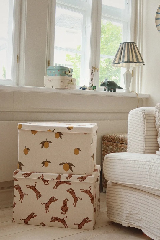 Konges Sløjd kosz do przechowywania BIG STORAGE BASKET beżowy KS103279