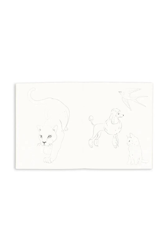 Konges Sløjd kolorowanka COLORING BOOK AND COLOR PENCILS FSC beżowy KS103134