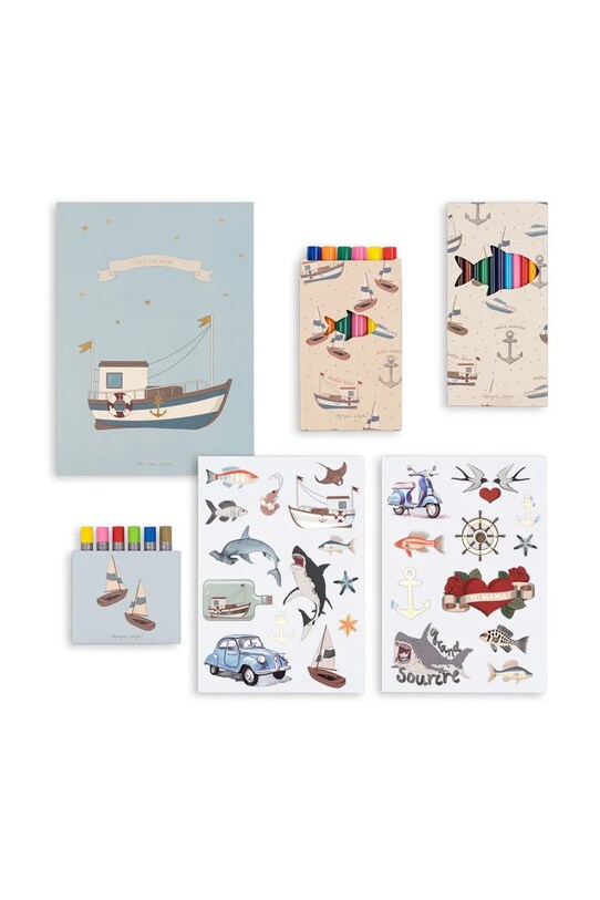 Konges Sløjd zestaw akcesoriów do rysowania LITTLE ARTIST SET KS103285 niebieski SS25