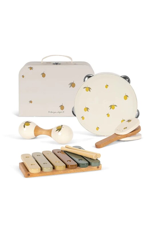 Konges Sløjd zestaw muzyczny MUSIC SET LEMON GLOSSY FSC beżowy KS103322