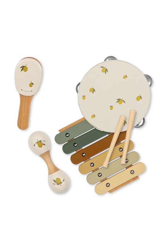 Konges Sløjd zestaw muzyczny MUSIC SET LEMON GLOSSY FSC KS103322 beżowy SS25