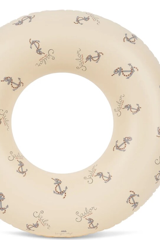 Chlapec Detské plávacie koleso Konges Sløjd JUNIOR SWIM RING KS103092 béžová