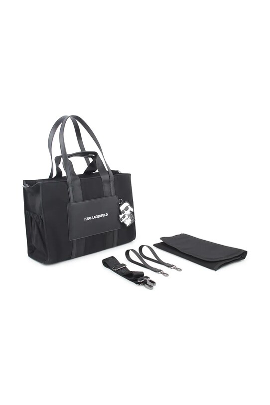 Karl Lagerfeld geanta pentru carucior cu saltea de infasat negru Z30549