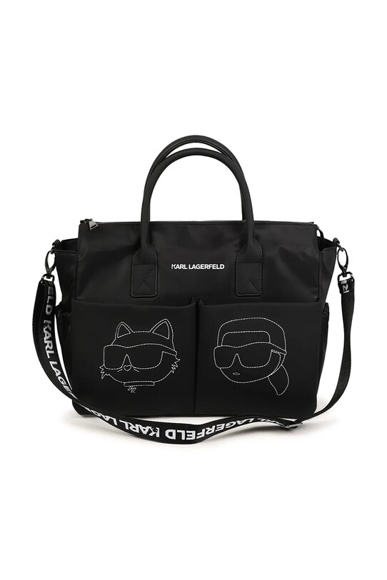 Karl Lagerfeld babakocsi táska pelenkázó alátéttel Z30558 fekete SS25