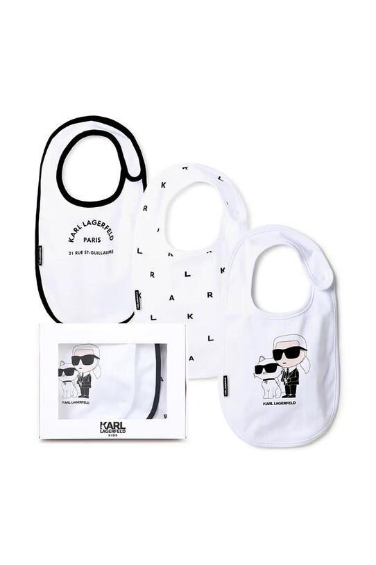 Slinček za dojenčka Karl Lagerfeld 3-pack 3-pack bela Z30388