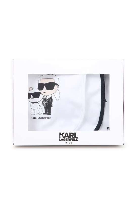 Slinček za dojenčka Karl Lagerfeld 3-pack Z30388 bela