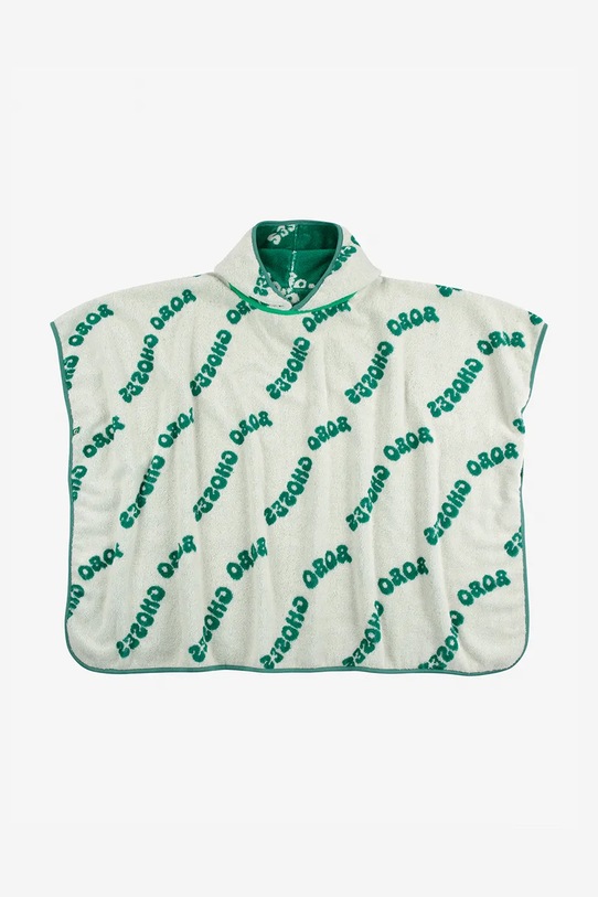 Дитячий бавовняний рушник Bobo Choses Wavy 125AI034 зелений SS25