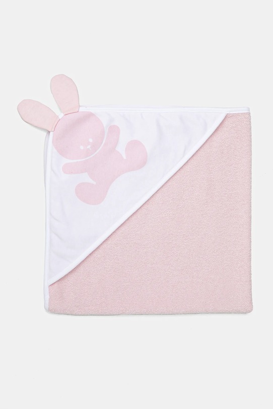 United Colors of Benetton prosop din bumbac pentru copii 2-pack 6FH3F7113.W.Reprop.PPYA roz SS25