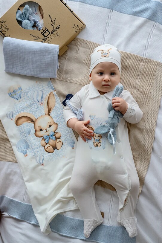 Kojenecká deka Jamiks ALEGRE ALEGRE.bam.koc.JWH105.K modrá