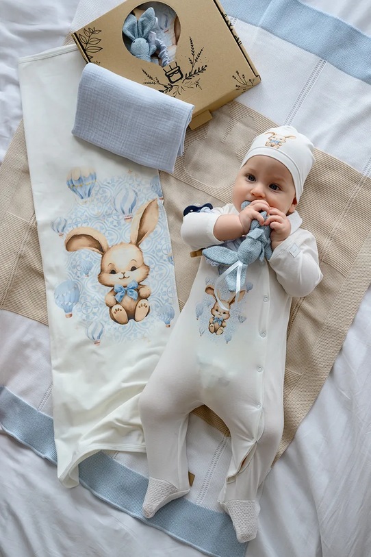 Jamiks baba szett LOU LOU.or.Kom.pie.JLH125.K kék