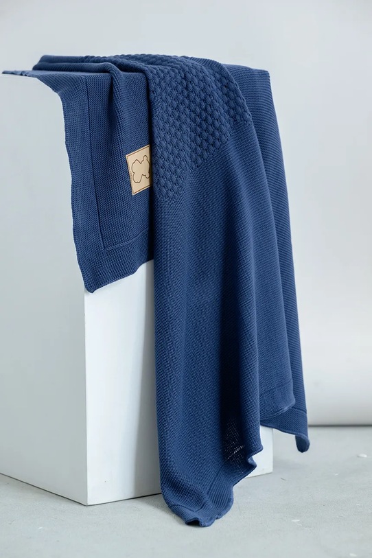 Kojenecká deka Jamiks REMI námořnická modř REMI.bam.Kocyk.JWH092.K