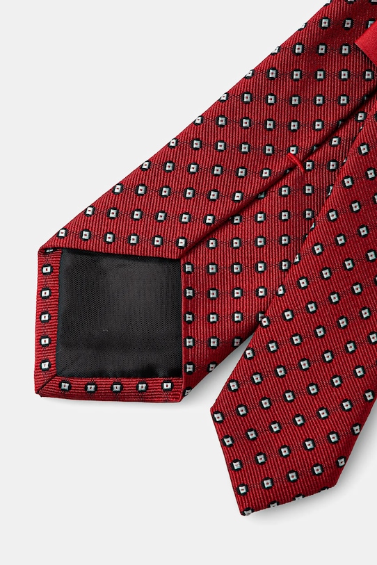 HUGO cravatta in seta 50535357 rosso SS25