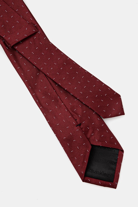 Kravata od svile Calvin Klein K10K113872 bordo SS25