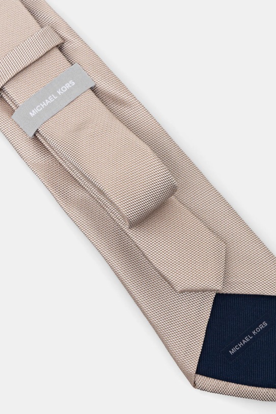 Hodvábna kravata Michael Kors MK0DT00150 béžová SS25