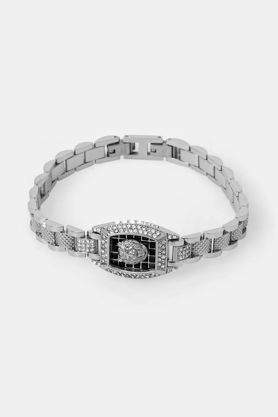 Náramek Guess LION KING Dárkový box stříbrná JUMB05.000JW