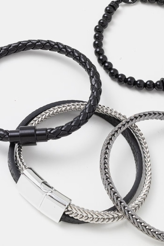 Narukvica Aldo DANNIELL 4-pack DANNIELL.971 crna SS26