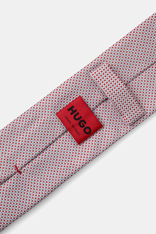 Копринена вратовръзка HUGO 50540110 червен SS25