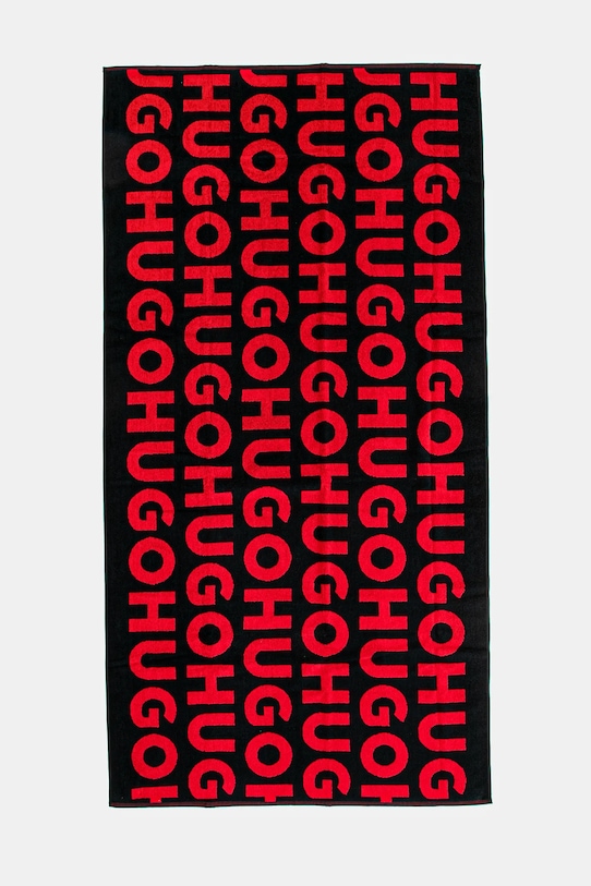 Пляжний рушник HUGO 50539992 чорний SS25