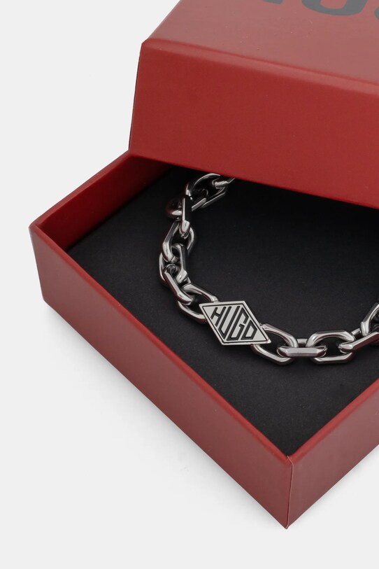 Doplňky Náramek HUGO 50538890 stříbrná