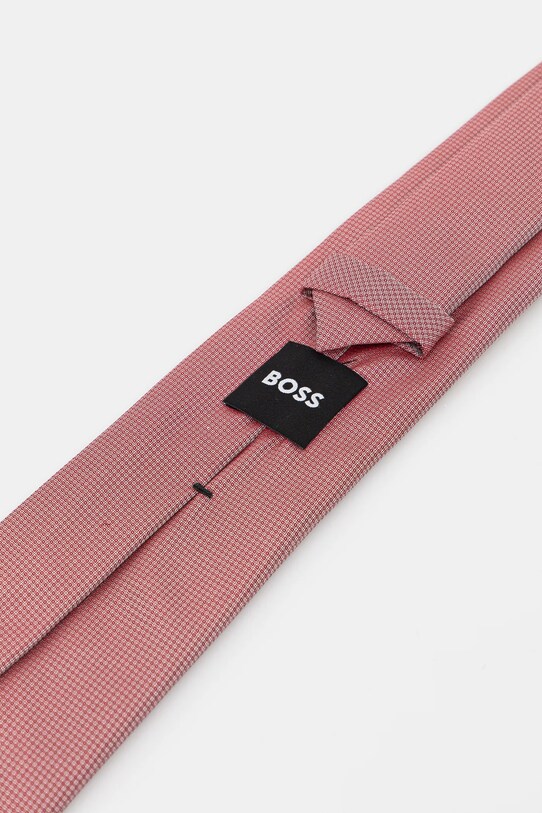 Γραβάτα σε μείγμα μεταξιού BOSS 50538878 ροζ SS25