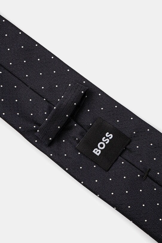 Γραβάτα σε μείγμα μεταξιού BOSS 50538969 σκούρο μπλε SS25