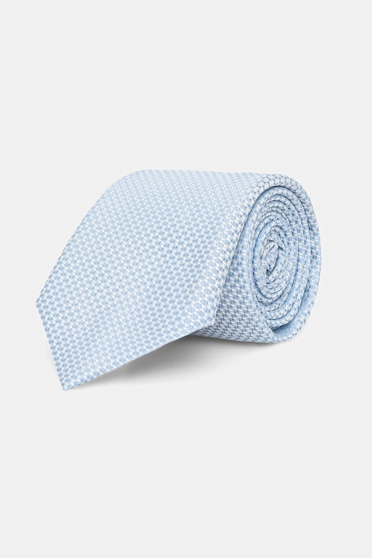 BOSS cravatta con aggiunta di seta blu 50538975