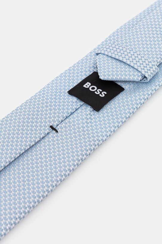 Γραβάτα σε μείγμα μεταξιού BOSS 50538975 μπλε SS25