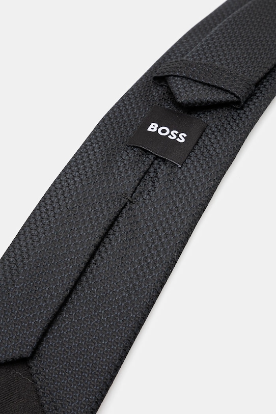 Γραβάτα σε μείγμα μεταξιού BOSS 50538975 σκούρο μπλε SS25