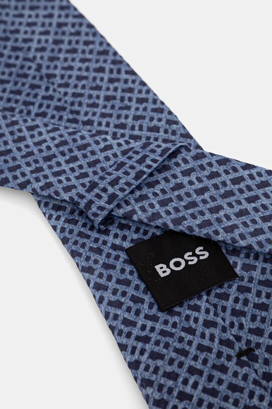 BOSS cravată din amestec de mătase 50540043 albastru SS25