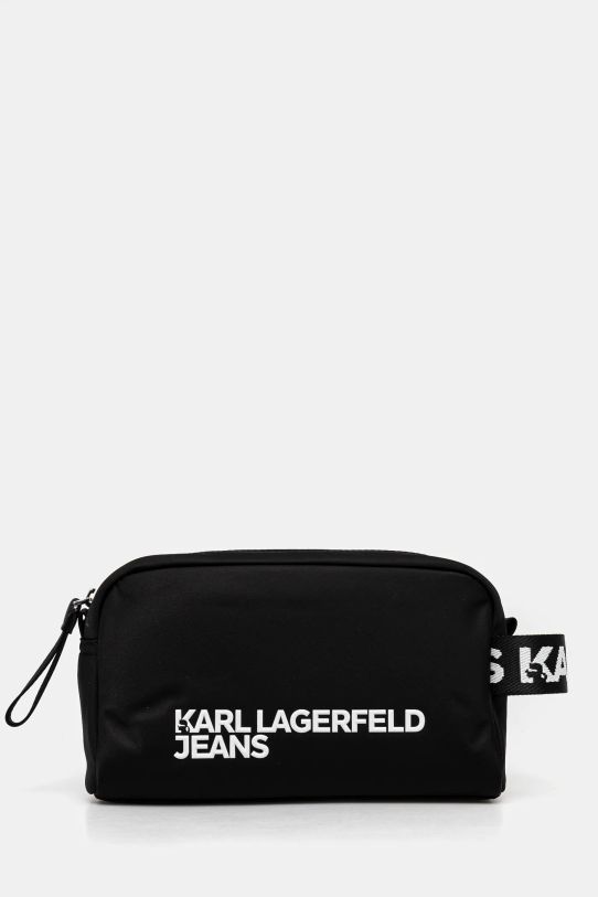 Kozmetická taška Karl Lagerfeld Jeans Planet friendly čierna A1W32091