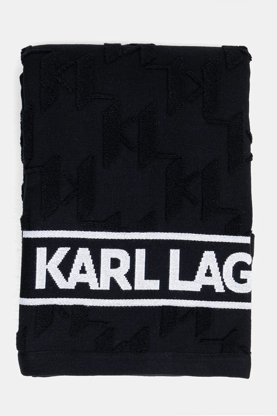 Bavlnený uterák Karl Lagerfeld A1W43001 čierna SS25