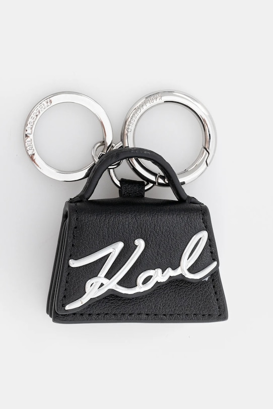 Кожаный брелок Karl Lagerfeld чёрный A1W50031