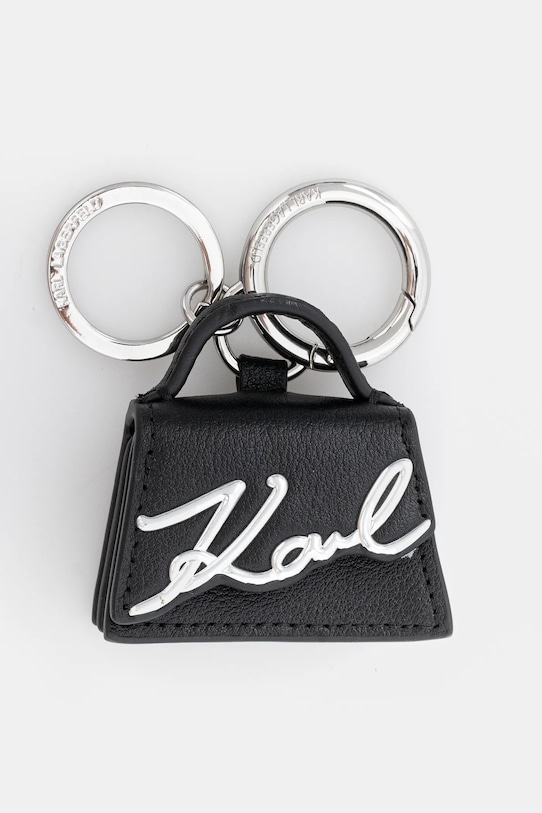 Karl Lagerfeld breloc de piele negru A1W50031