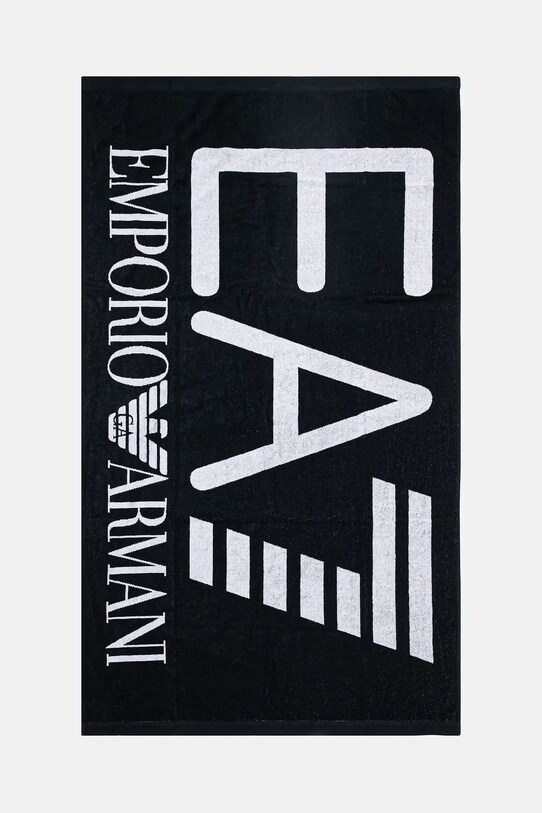 EA7 Emporio Armani ręcznik bawełniany czarny AF13300.7X000102