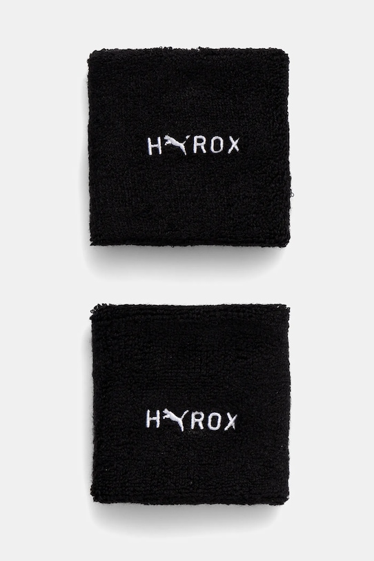 Puma opaski na nadgarstek PUMA x HYROX 2-pack czarny 54811