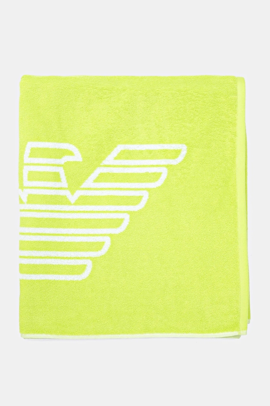 Pamučni ručnik za plažu Emporio Armani Underwear EX000019.AF12331 zelena SS25