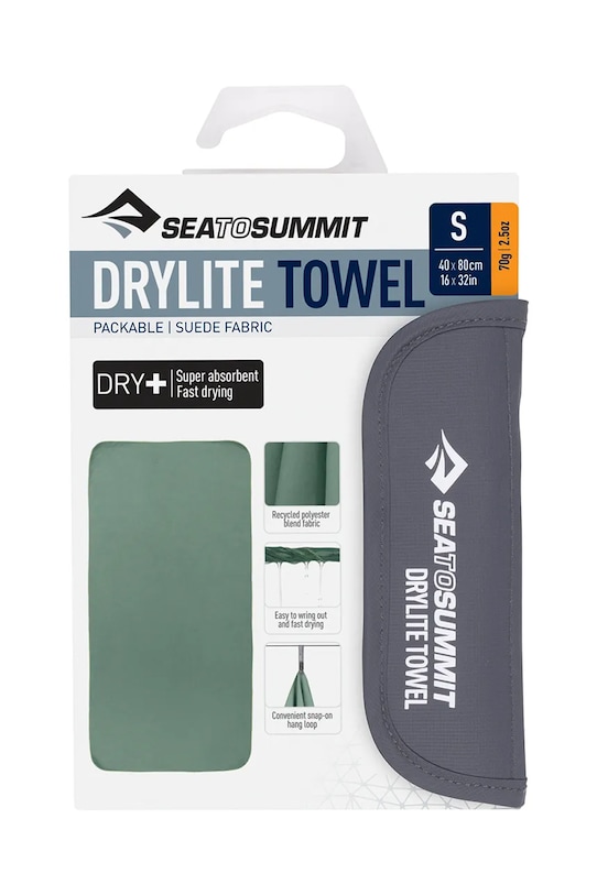 Sea To Summit prosop Drylite Towel S 40 x 80 cm ADRYA.S verde