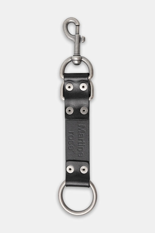 Kožená klíčenka Martine Rose Bondage Keychain 1166LP01030 černá SS25
