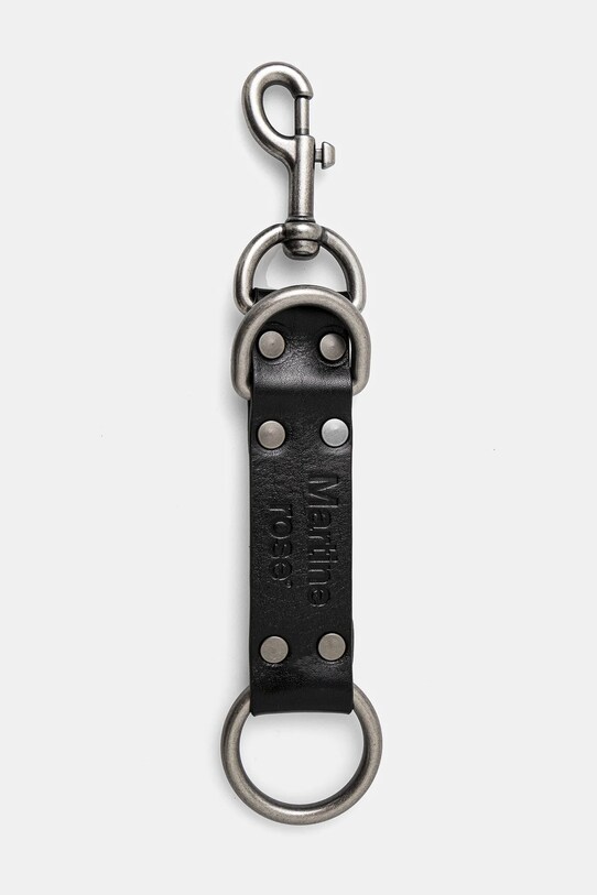 Kožni privjesak Martine Rose Bondage Keychain crna 1166LP10001