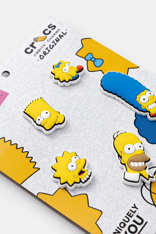 Crocs przypinki do obuwia The Simpsons 5-pack 10014880 żółty SS25