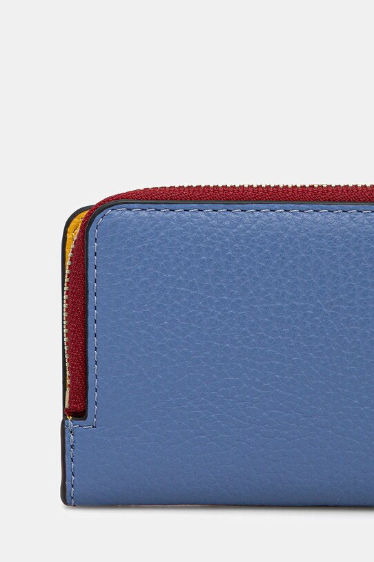 Accesorii Coccinelle portofel de piele METALLIC TRICOLOR M10.17.01.01 burgundia
