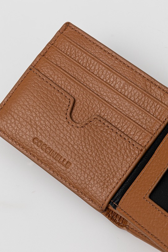 Coccinelle portofel de piele STG SOFT MUK.81.05.01 maro SS25