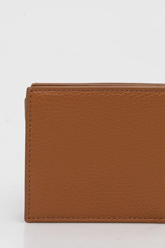Accesorii Coccinelle portofel de piele STG SOFT MUK.81.05.01 maro