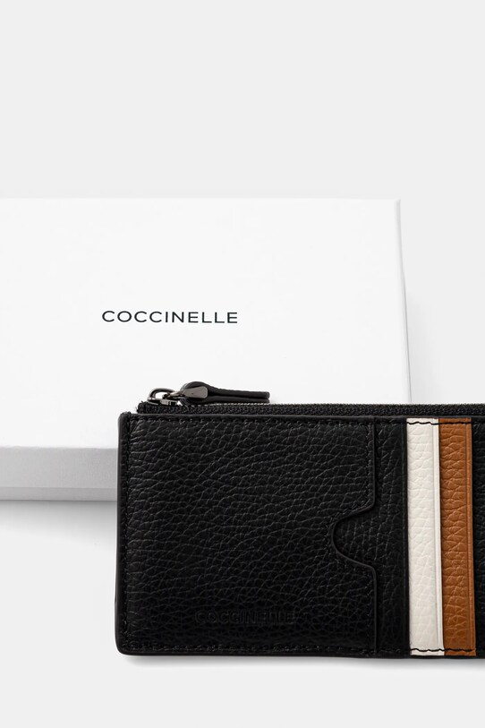 Аксесуари Шкіряний гаманець Coccinelle STG MULTICOLOR MUL.87.02.01 чорний