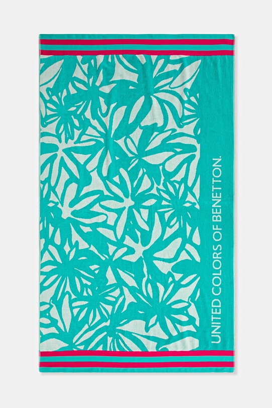 Бавовняний рушник United Colors of Benetton бірюзовий 61GP2801Q