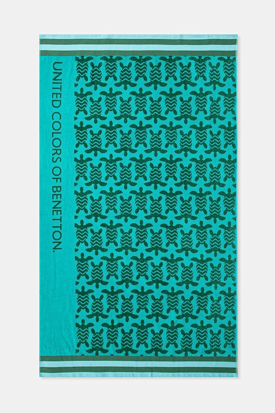 Pamučni ručnik United Colors of Benetton tirkizna 61GP2801Q