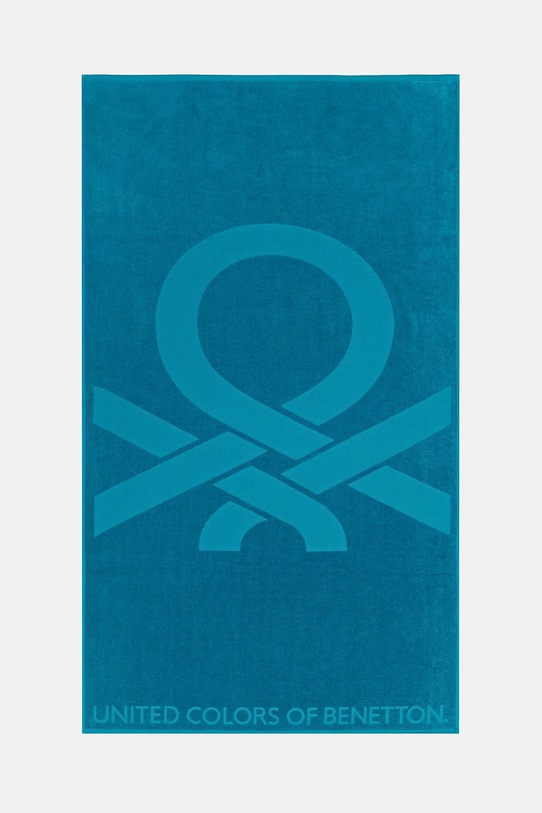 Бавовняний рушник United Colors of Benetton блакитний 6H832801A
