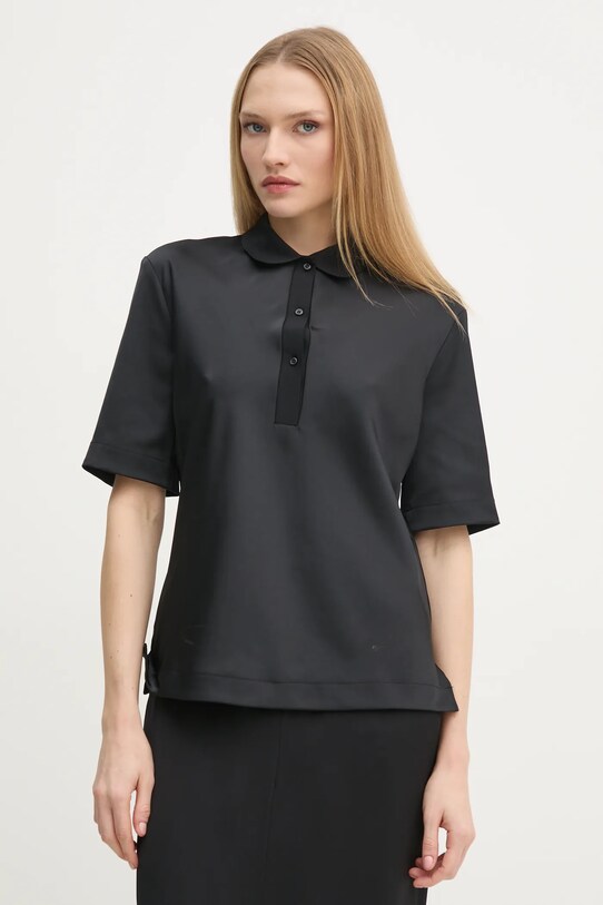 Поло Calvin Klein relaxed чёрный K20K207977