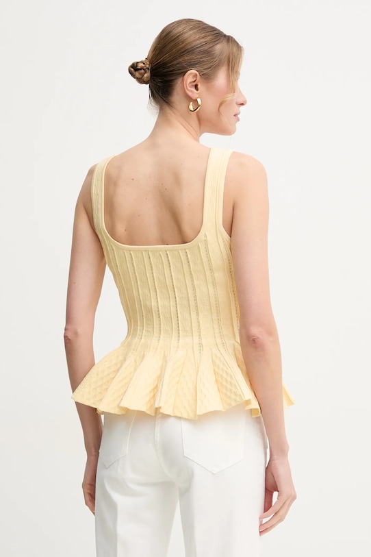 Îmbrăcăminte Elisabetta Franchi top MK49B51E2 galben
